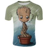 Comics Super Hero Groot 3D T-shirt