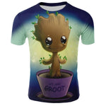 Comics Super Hero Groot 3D T-shirt